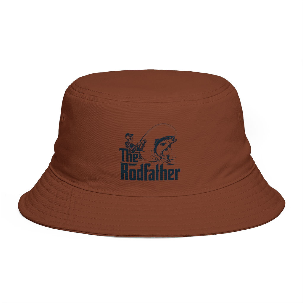 Bucket Hat | The Rodfather Vintage Fishing Logo Bucket Hat
