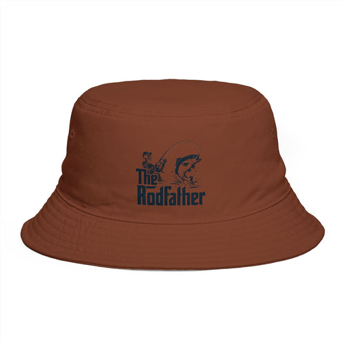 Bucket Hat | The Rodfather Vintage Fishing Logo Bucket Hat