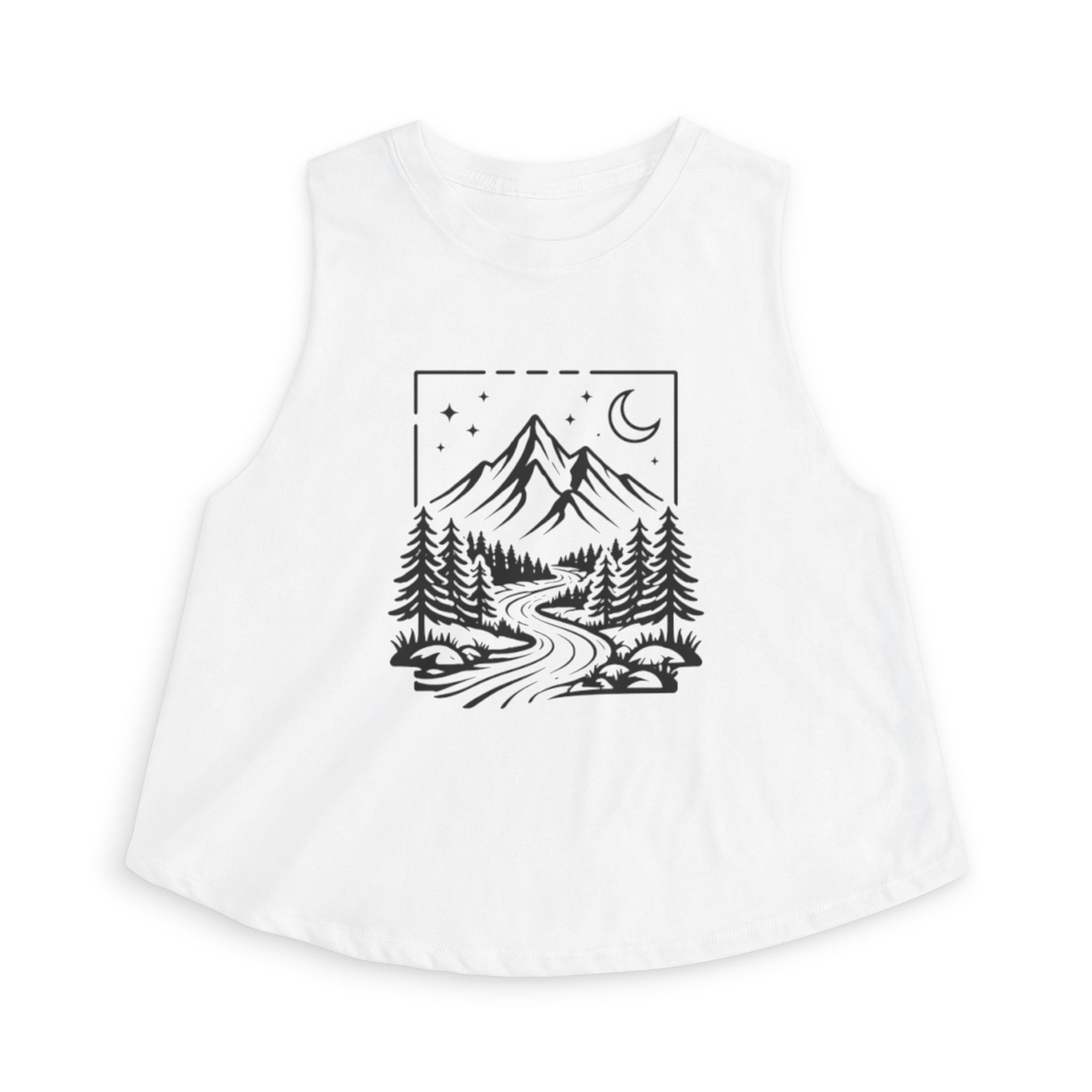 Mountain Night Crop Top | Women's Scenic Adventure Tank