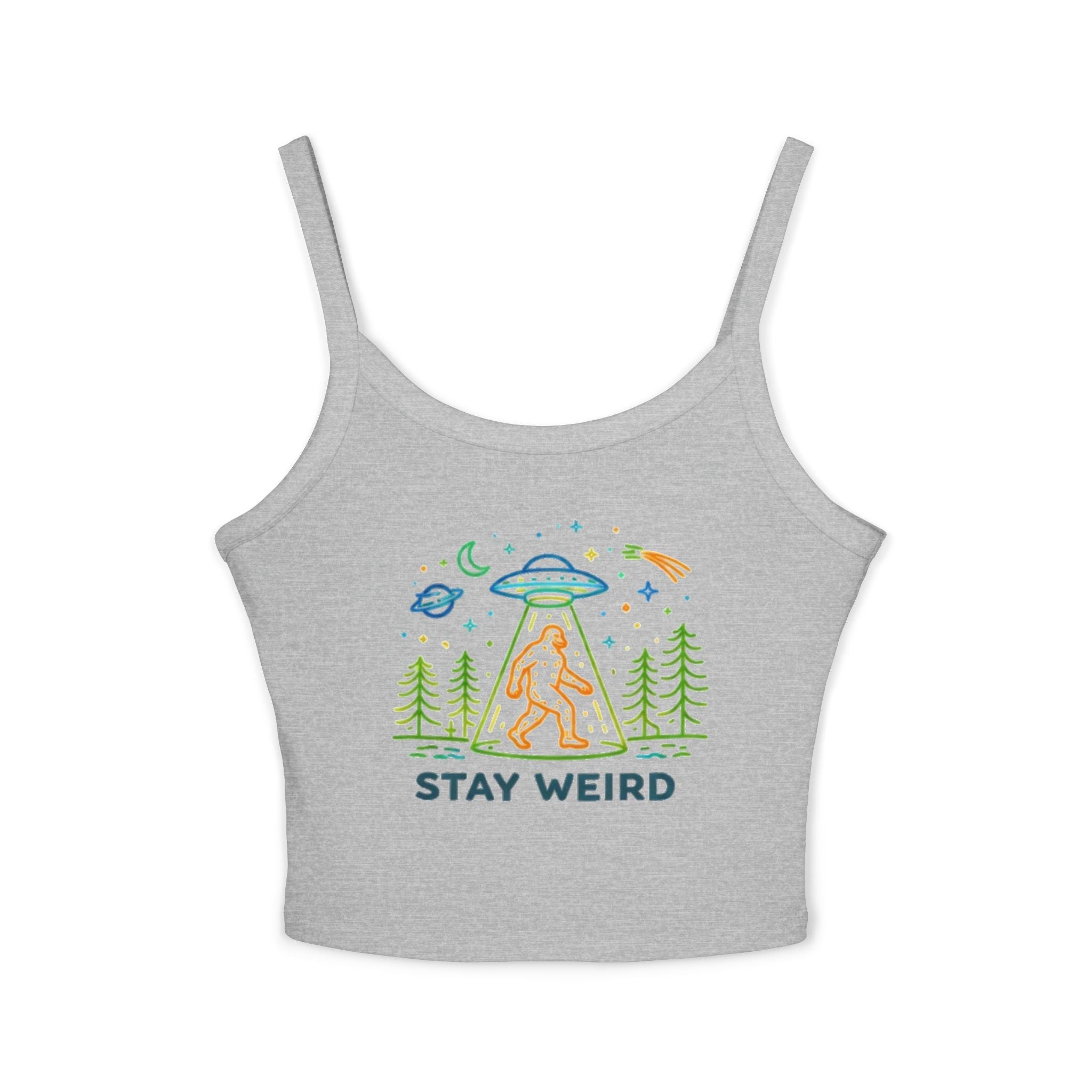 “Stay Weird” Bigfoot spaghetti tank