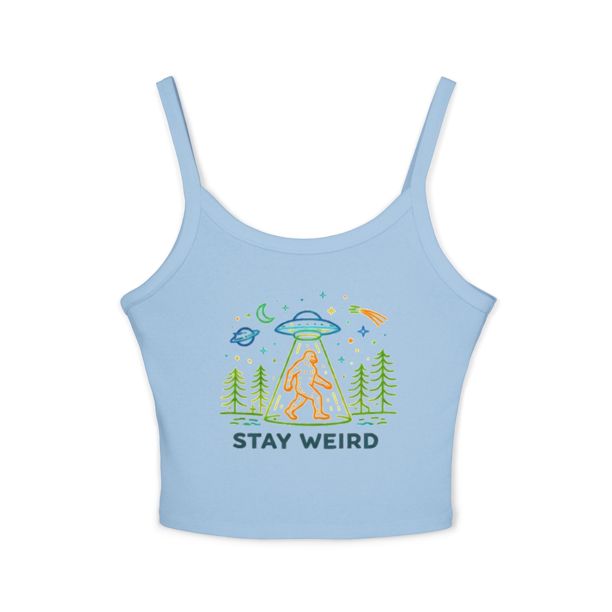 “Stay Weird” Bigfoot spaghetti tank