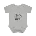 Infant Bodysuit  "Cute But Feral" Raccoon Baby Onesie | Funny Newborn Shower Gift