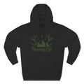 Hunting Life Hoodie | Antler Mountain & Birds Outdoor Hunting Hooded Sweatshirt