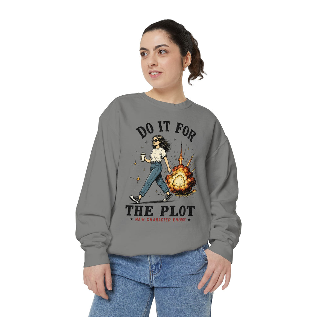 Do It For The Plot Sweatshirt | Literary Aesthetic Crewneck