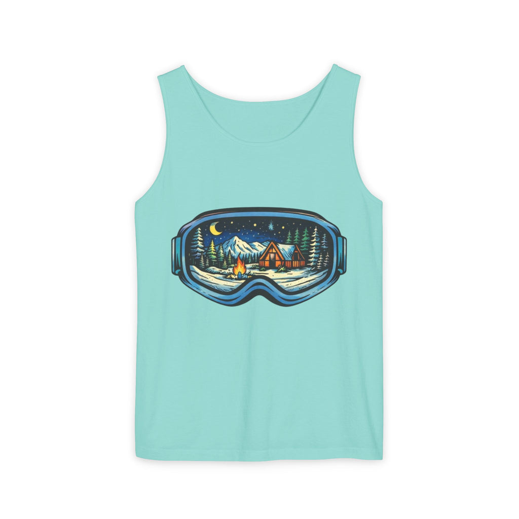 Tank Top | Ski Goggle Winter Cabin Graphic