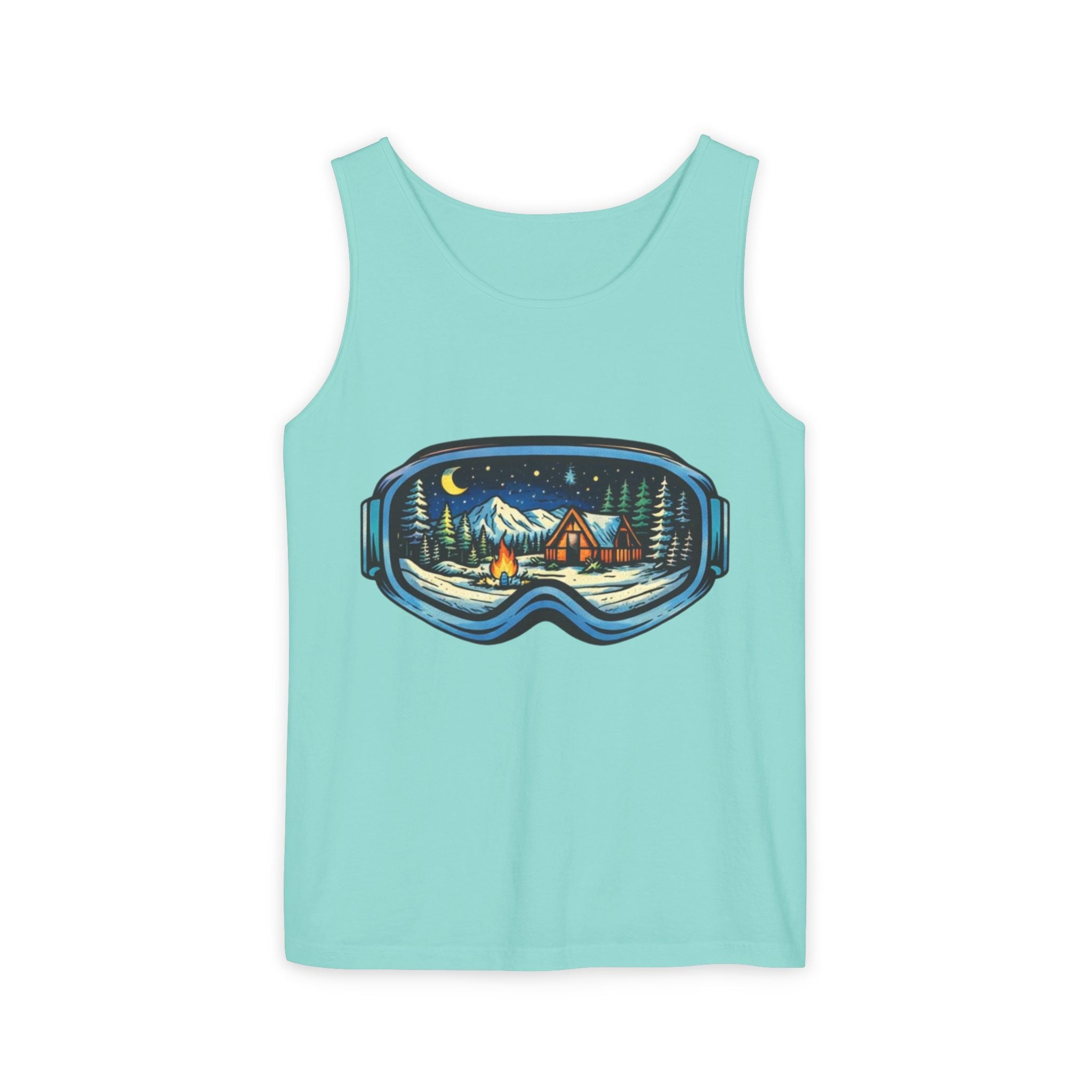 Tank Top | Ski Goggle Winter Cabin Graphic