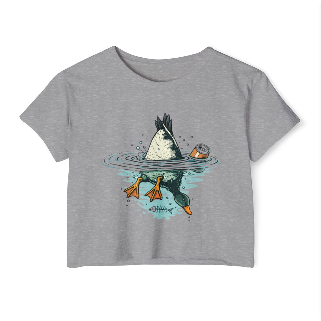Womens Festival Crop Top | Duck Bottoms Up Funny Graphic