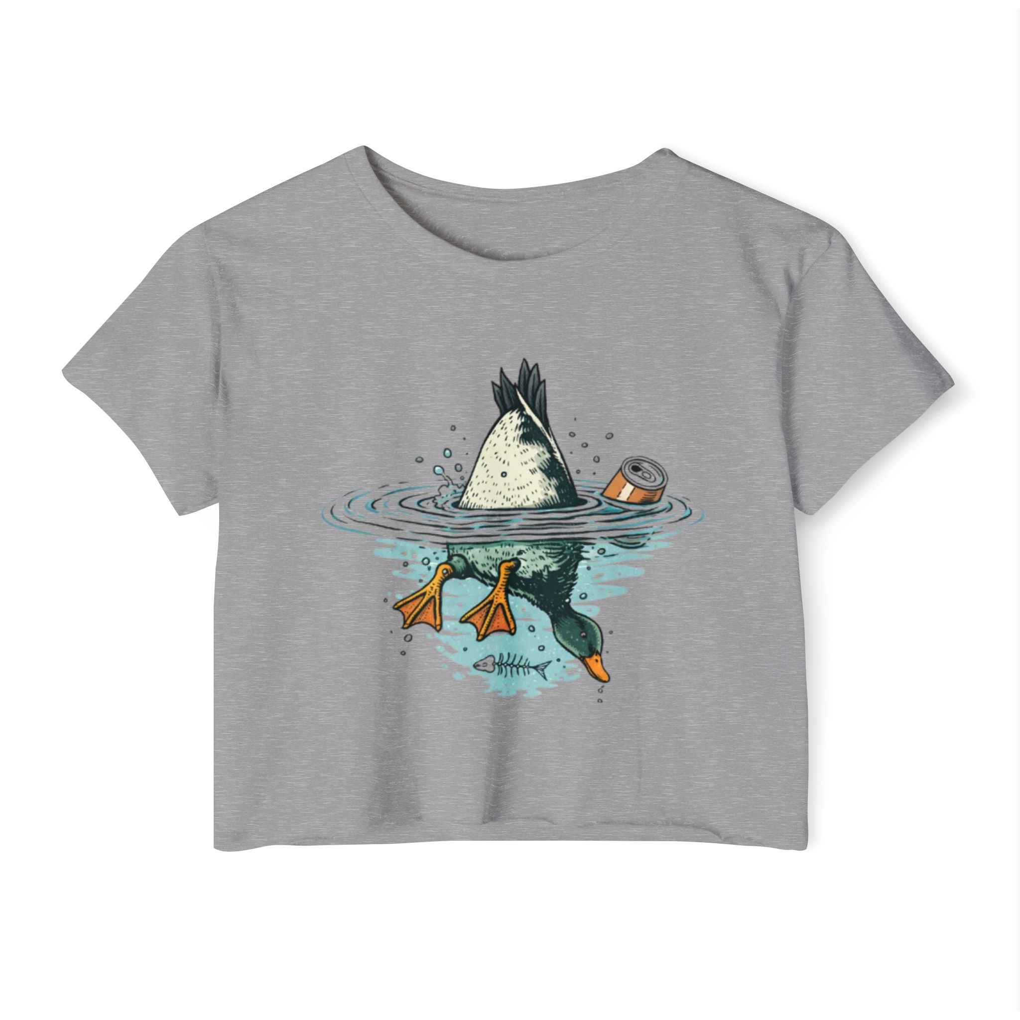 Womens Festival Crop Top | Duck Bottoms Up Funny Graphic