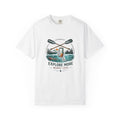 Explore More Worry Less T-Shirt | Outdoor Canoe Camping Adventure Tee
