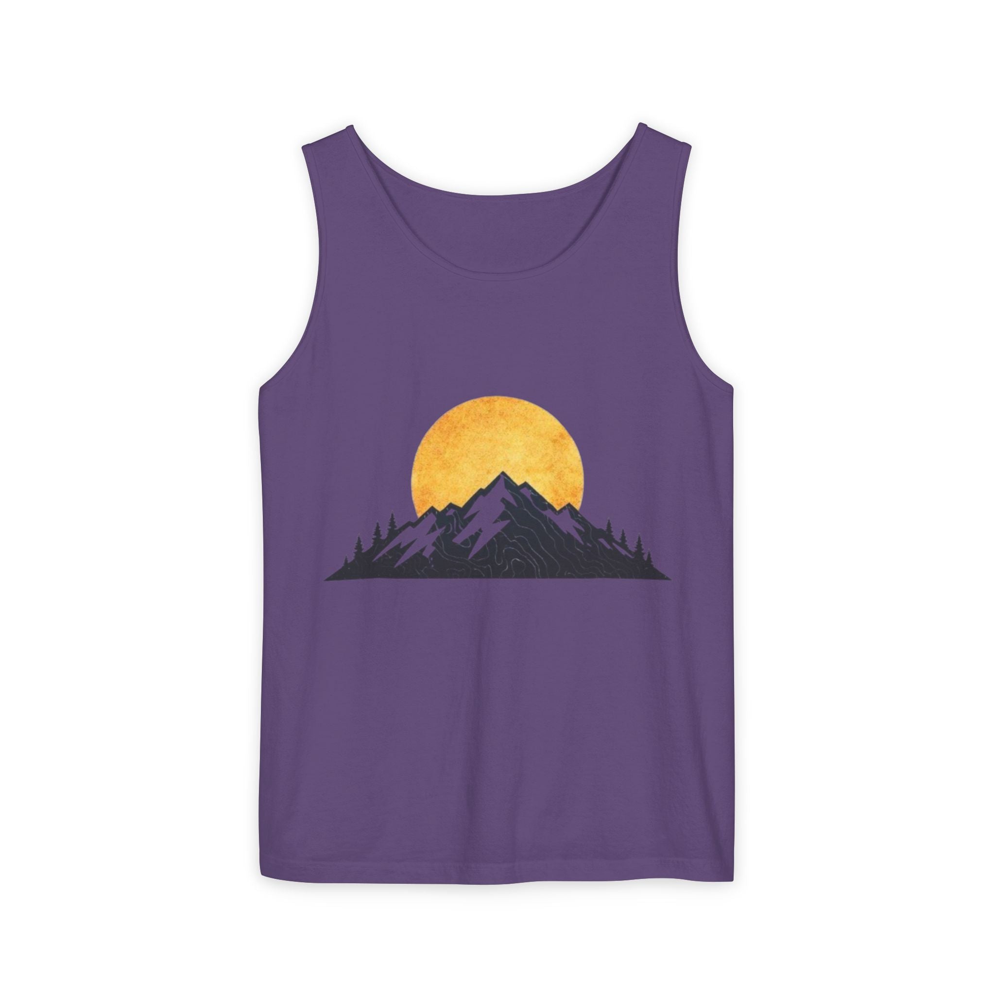 Moon & Mountain Tank | Mountain Landscape Graphic Tank Top