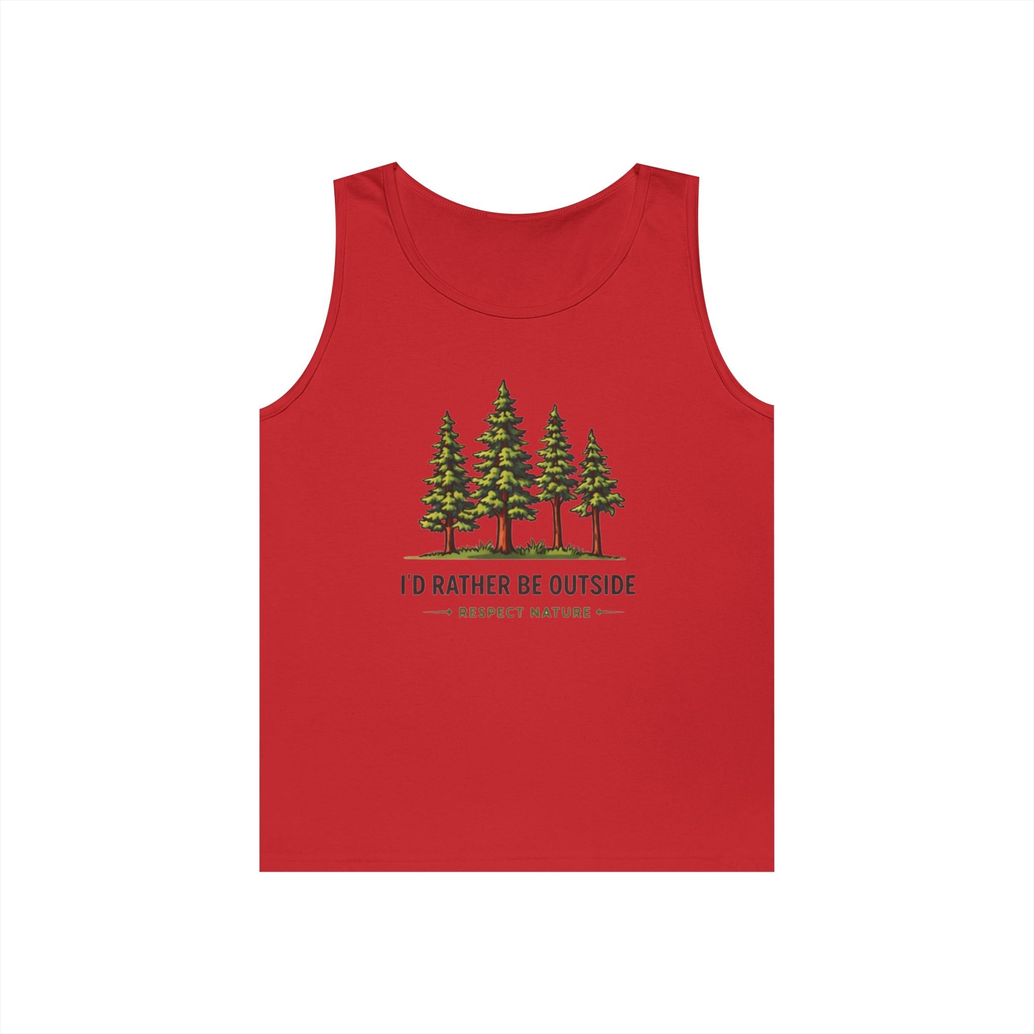 Id Rather Be Outside Tank Top | Nature Lovers Camping Graphic
