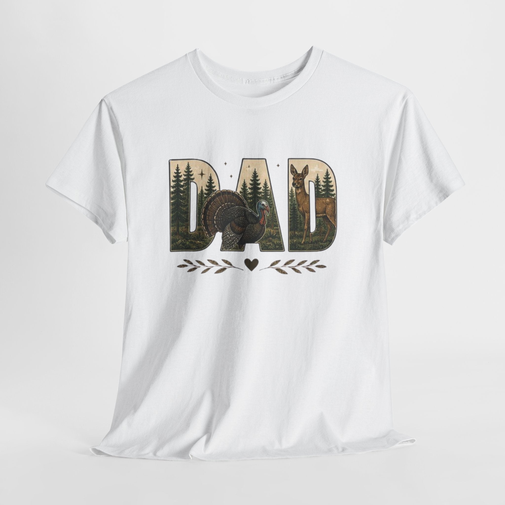 Dad Nature Crewneck Tee | Outdoor Turkey Hunting Fathers Day Shirt