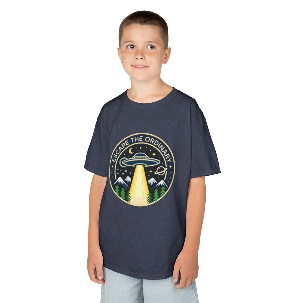 Kids T-Shirt | Escape the Ordinary UFO Adventure Graphic