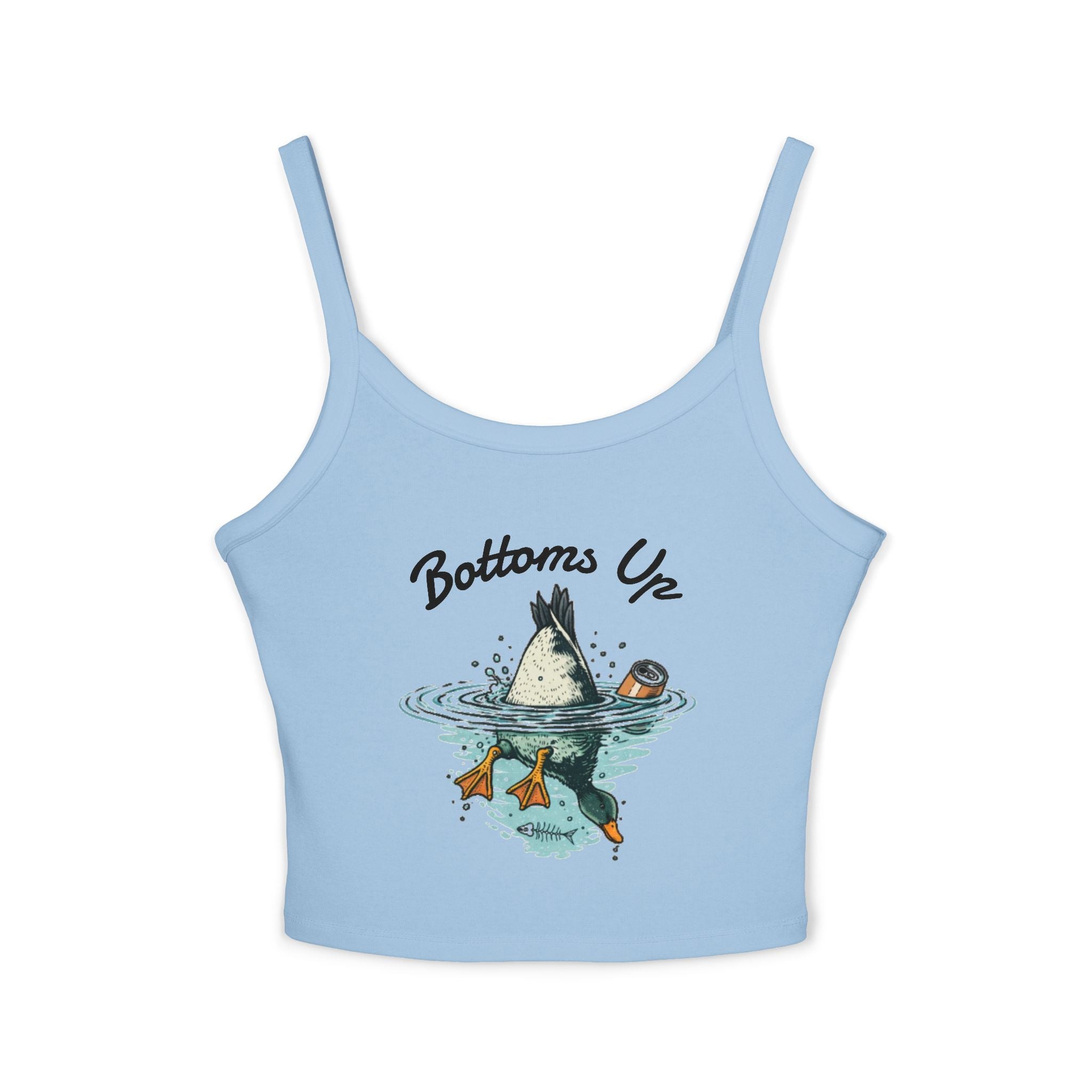 Bottoms Up Duck Diving Tank Top | Womens Spaghetti Strap Swim Shirt