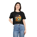 Crop Tee | Sunset Fox Beach Graphic