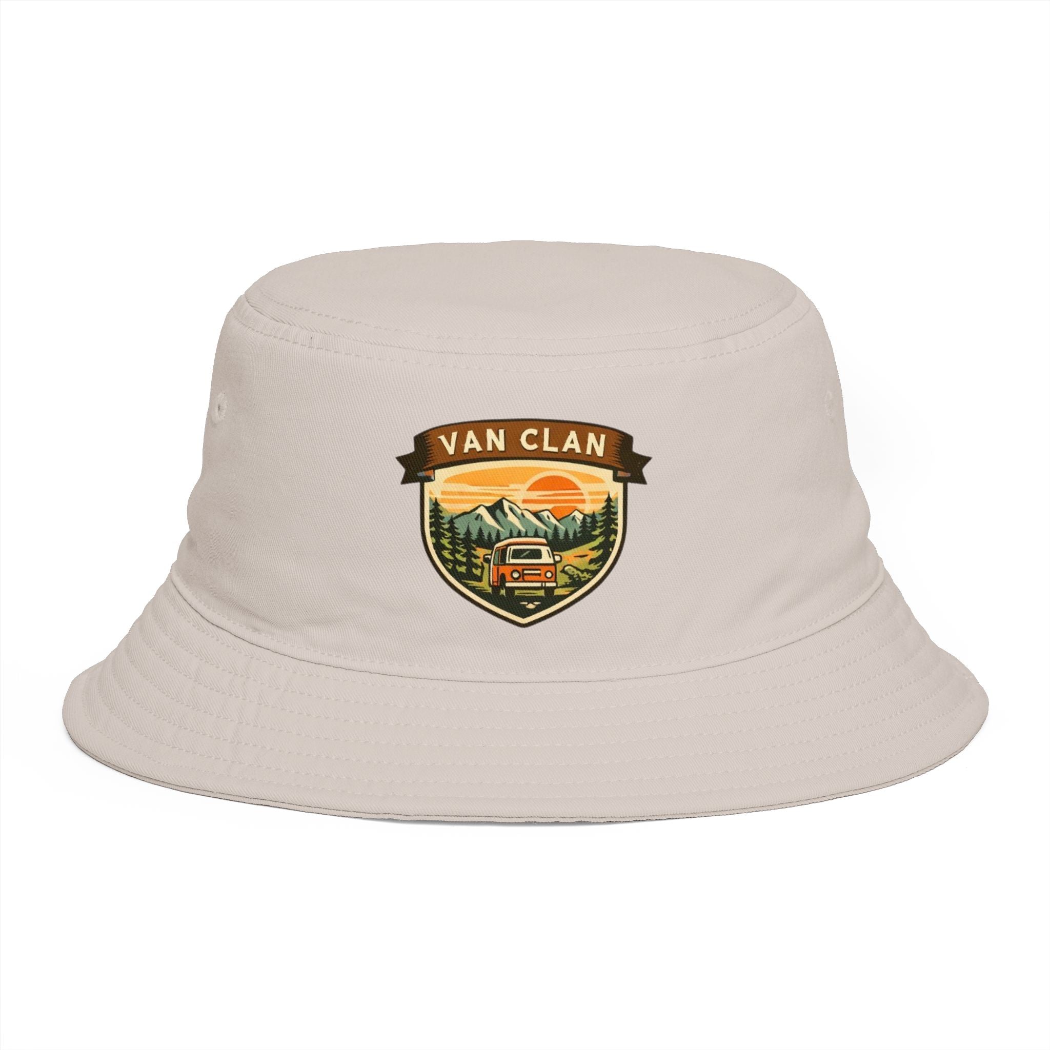 Van Clan Adventure Bucket Hat | Outdoor Camper Patch Hat