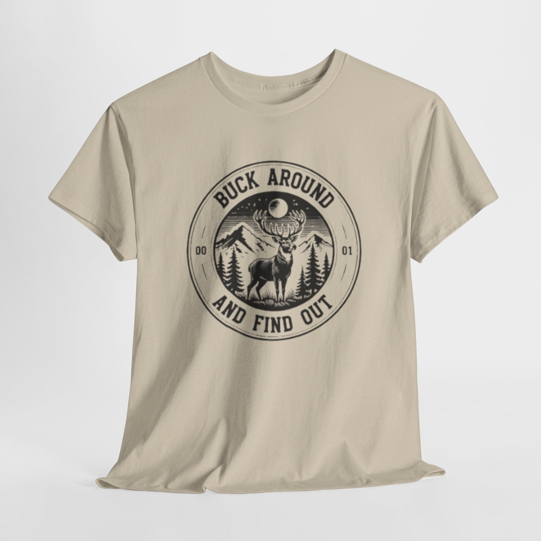 Buck Around And Find Out T‑Shirt | Vintage Deer Mountain Graphic Tee