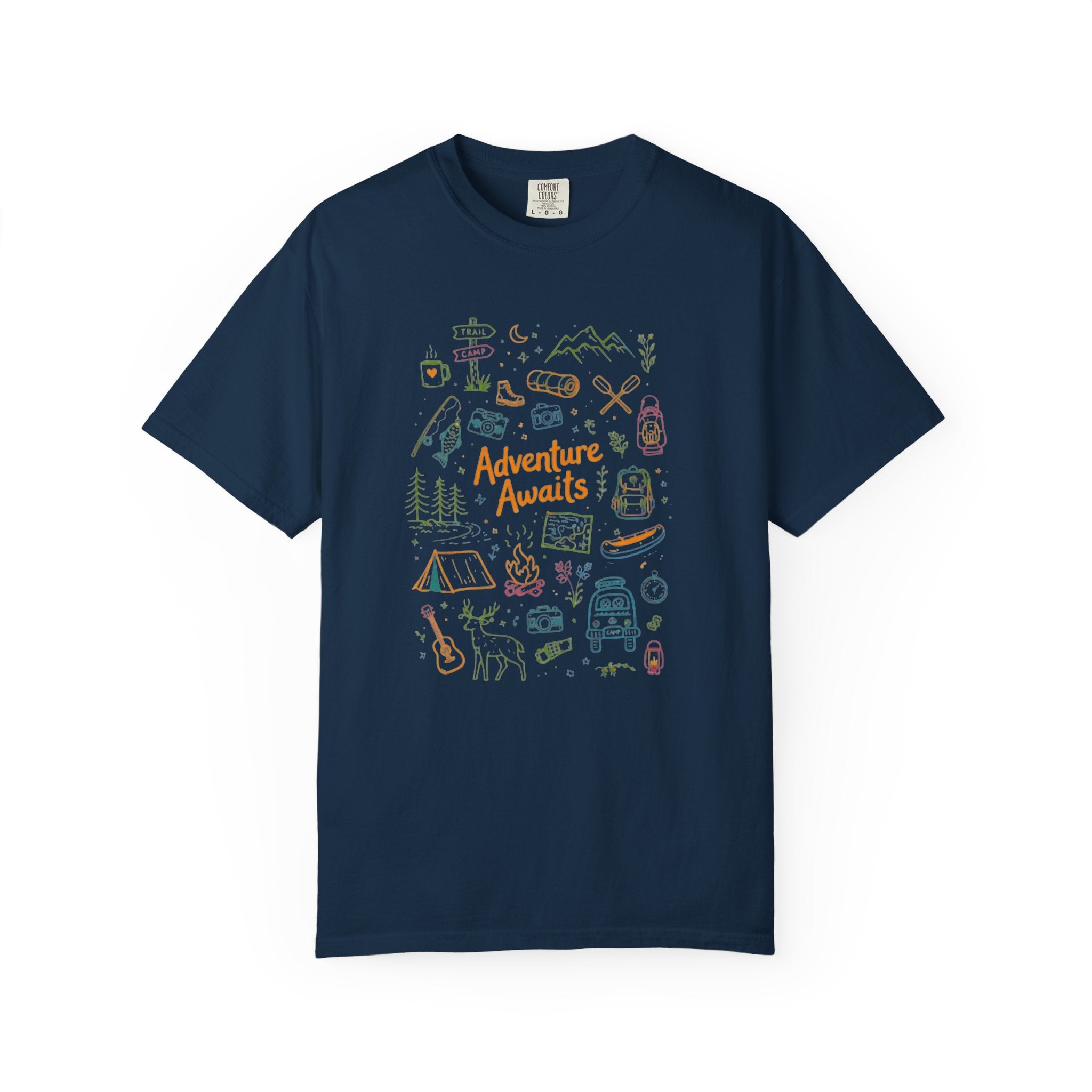 Adventure Awaits Camping T-Shirt | Outdoor Catalog Tee