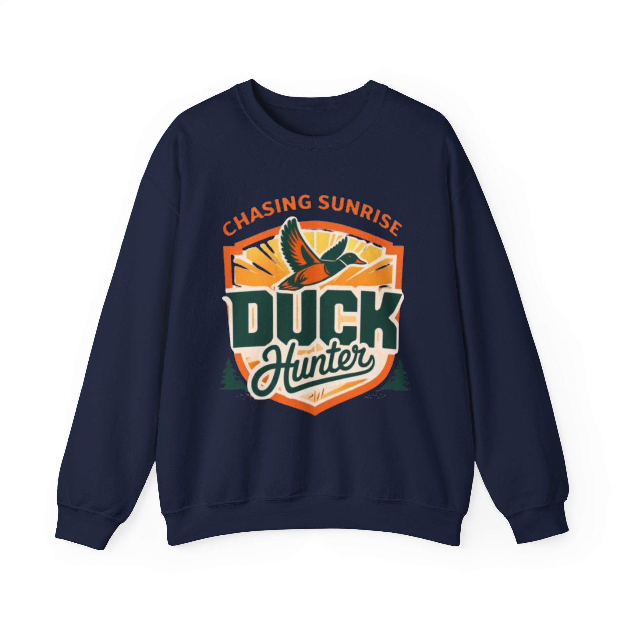 Duck Hunter Crewneck Sweatshirt | Chasing Sunrise Hunting Graphic