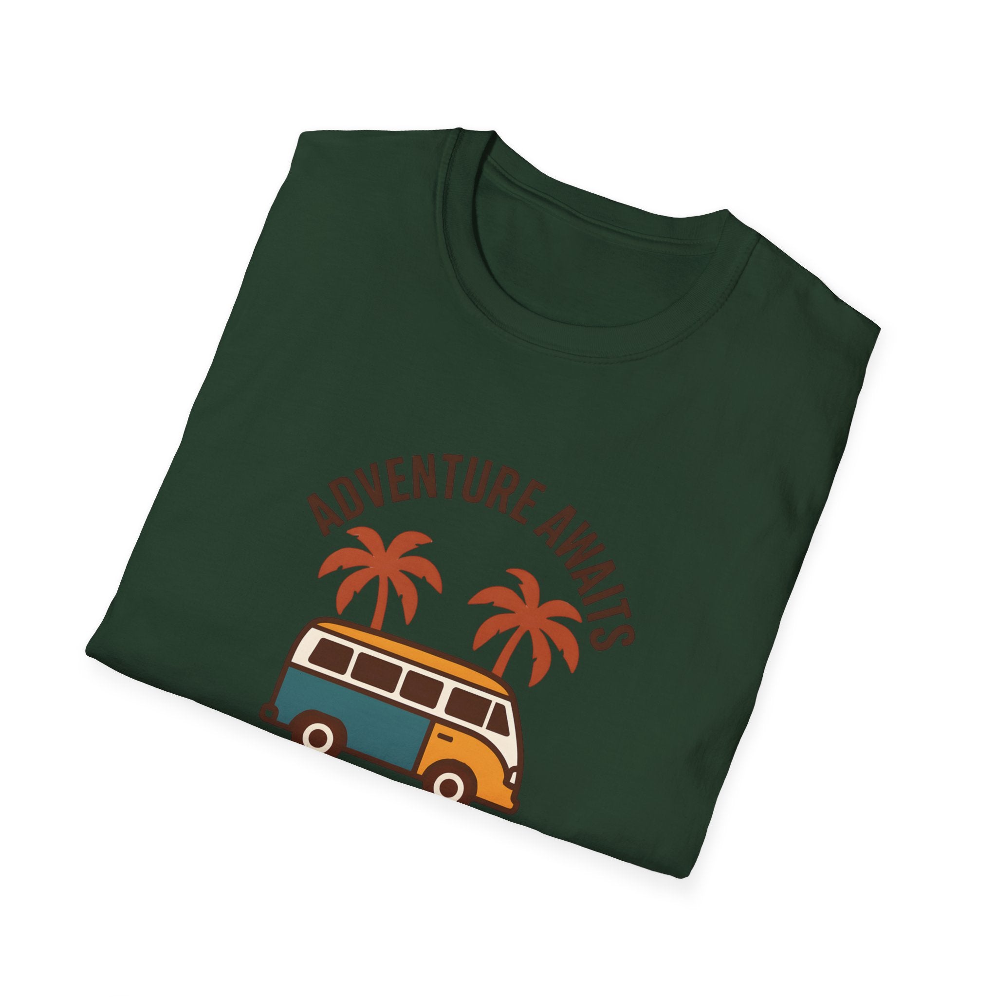 Adventure Awaits Van T-Shirt | Travel Camper Graphic Tee