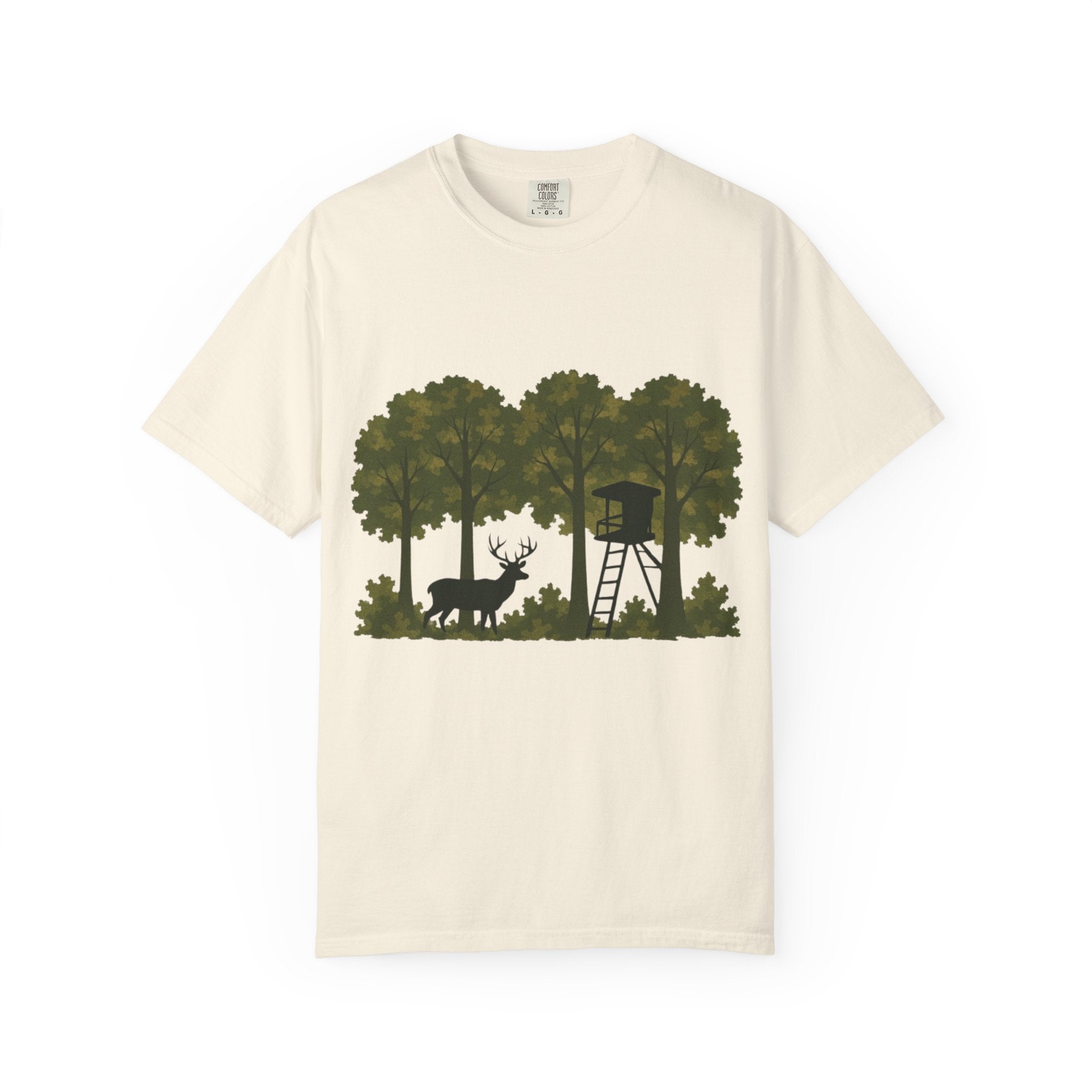 Deer Stand Forest T-Shirt | Hunting Silhouette Tee
