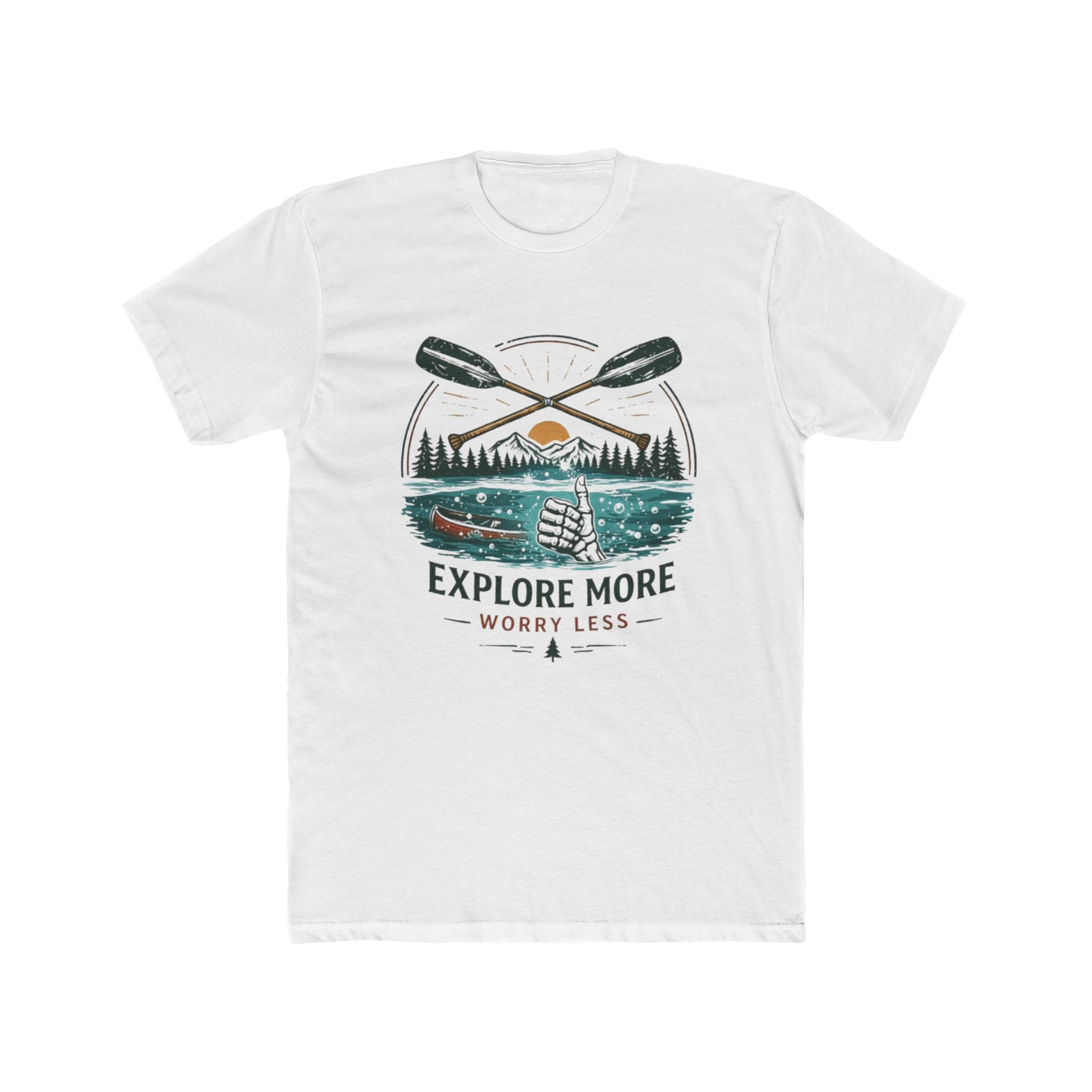 Explore More Worry Less T-Shirt | Outdoor Adventure Graphic Tee
