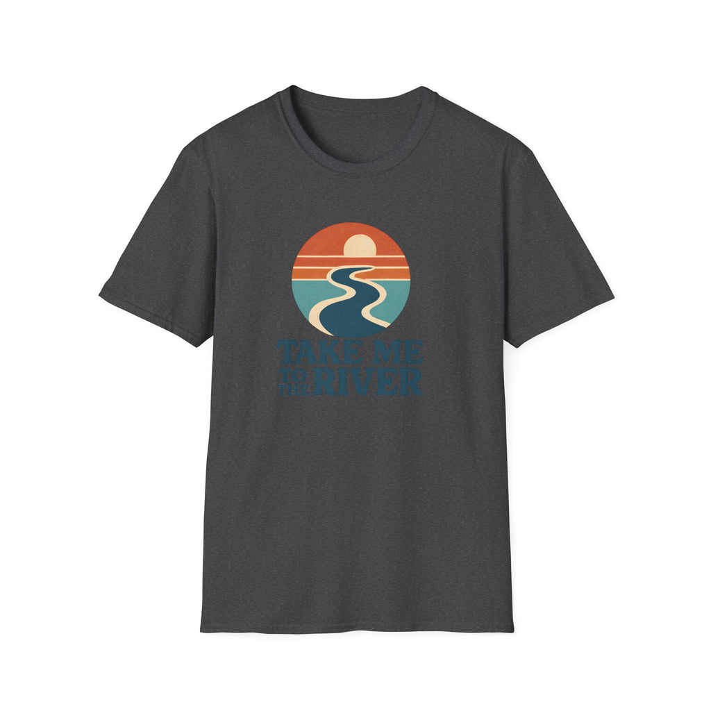 Sunset River Graphic T-Shirt | Scenic Nature Tee for Outdoor Lovers
