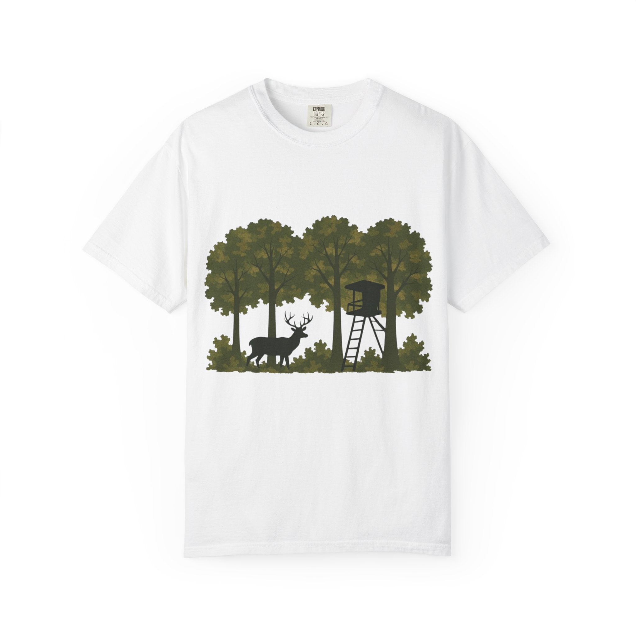 Deer Stand Forest T-Shirt | Hunting Silhouette Tee