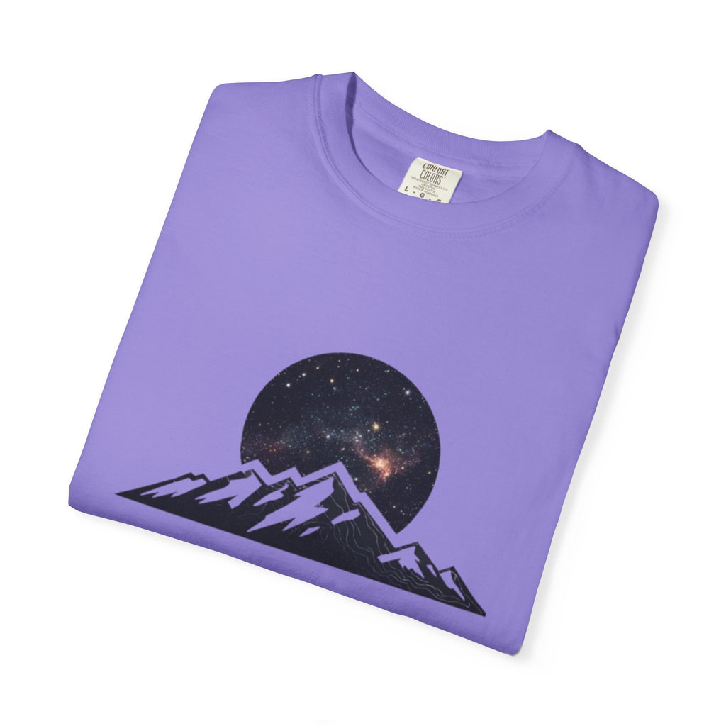 Galaxy Mountainscape T-Shirt Cosmic Mountain Landscape Tee