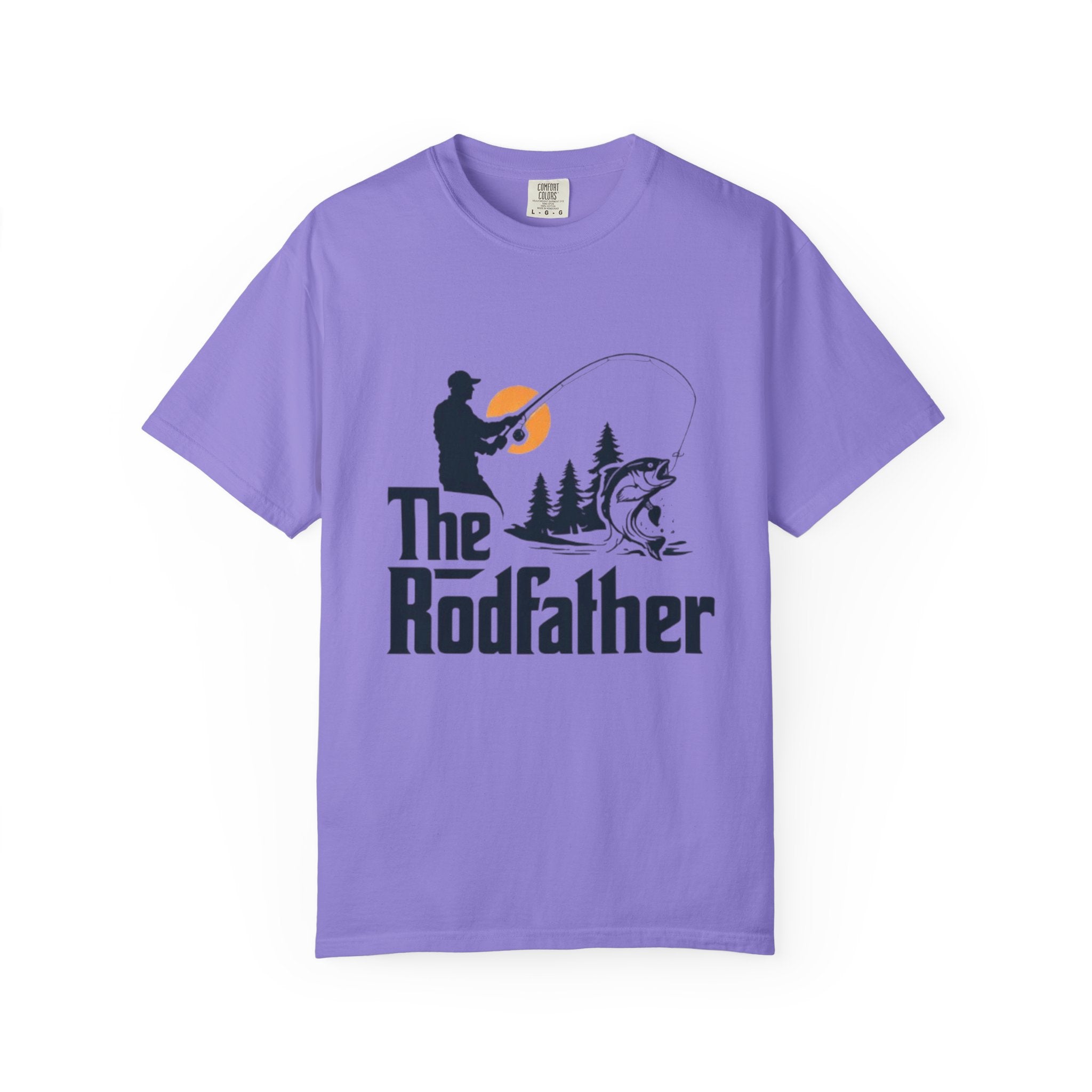 Rodfather fishing silhouette T-Shirt | Fishing tee, bass angler design