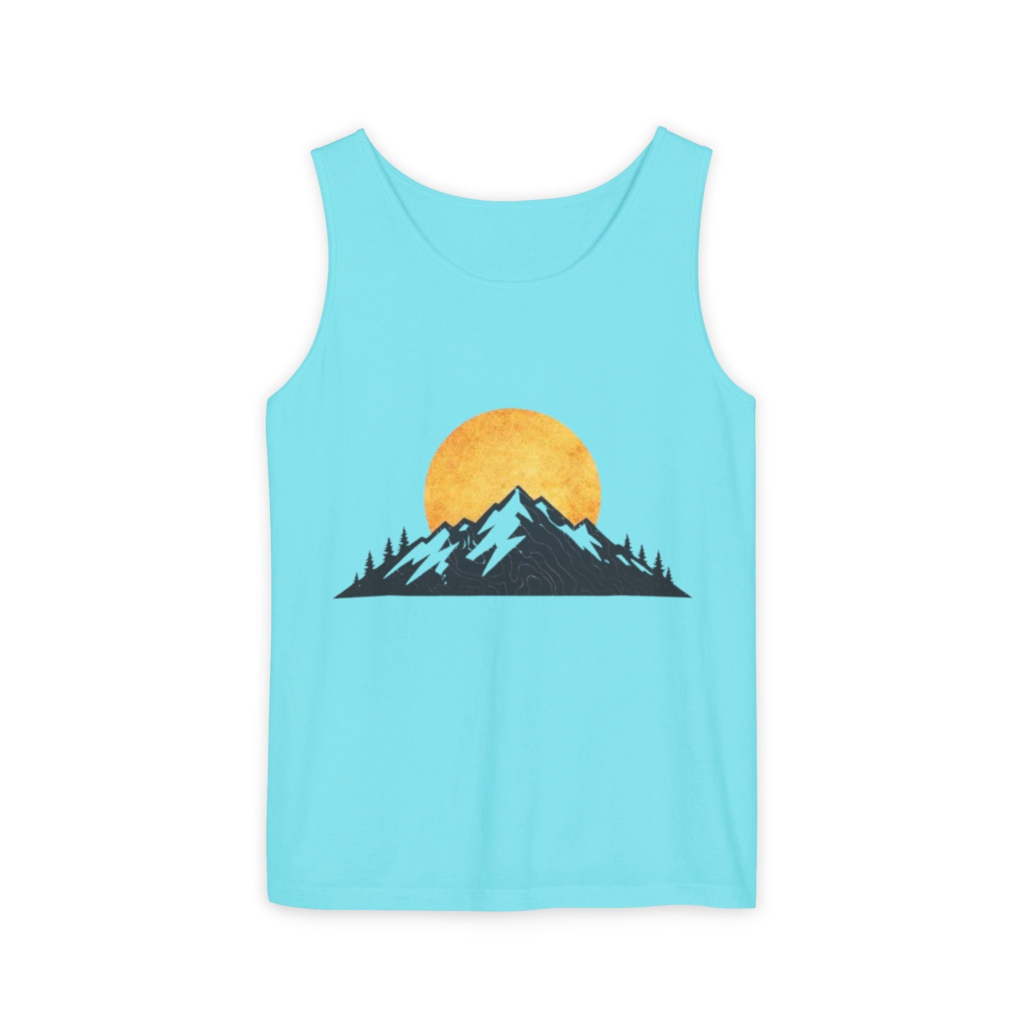 Moon & Mountain Tank | Mountain Landscape Graphic Tank Top
