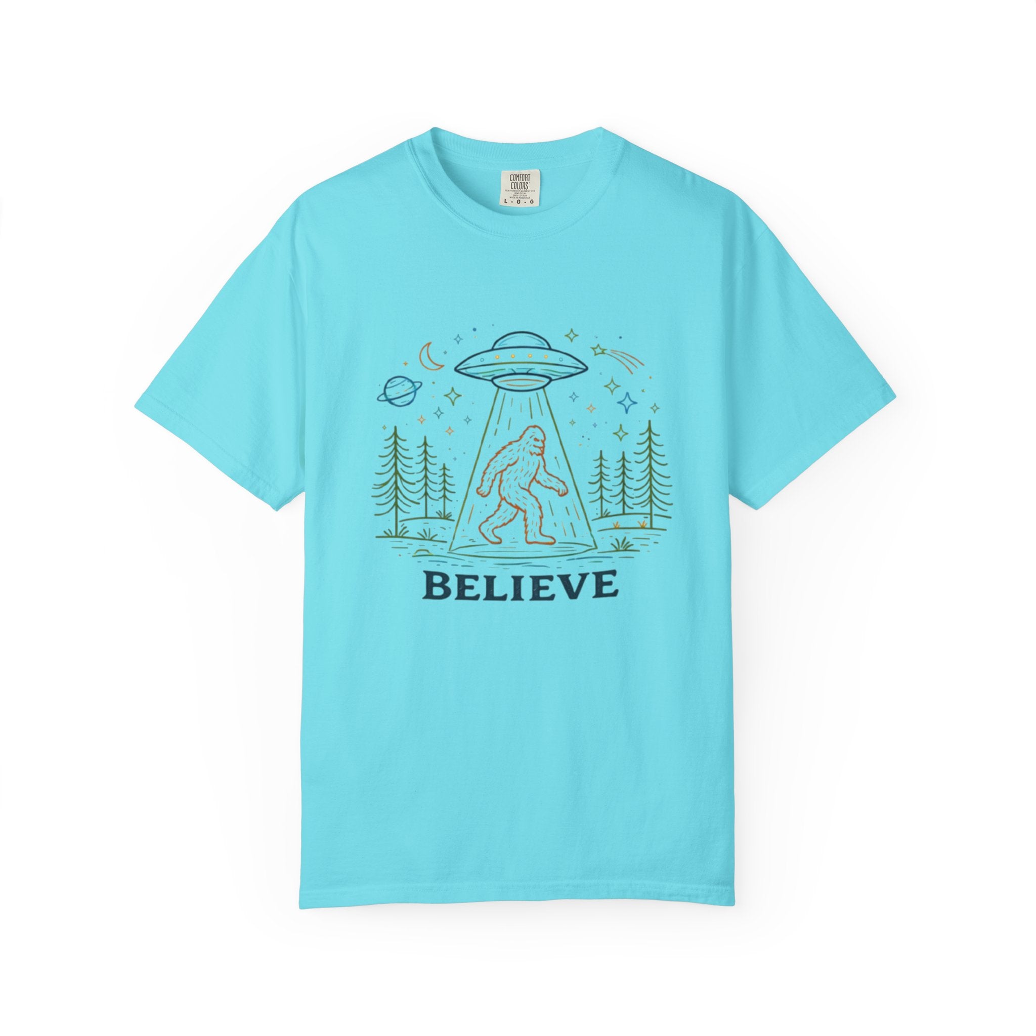 Believe Sasquatch UFO T-Shirt