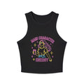 Main Character Energy Crop Tank Top | Womens Graphic Rib Racer