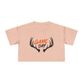 Game Day Crop Tee | Womens Hunting Antler Graphic Top