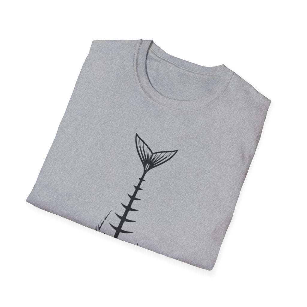 Fish Skeleton Graphic T-Shirt | Minimal Fish Tee