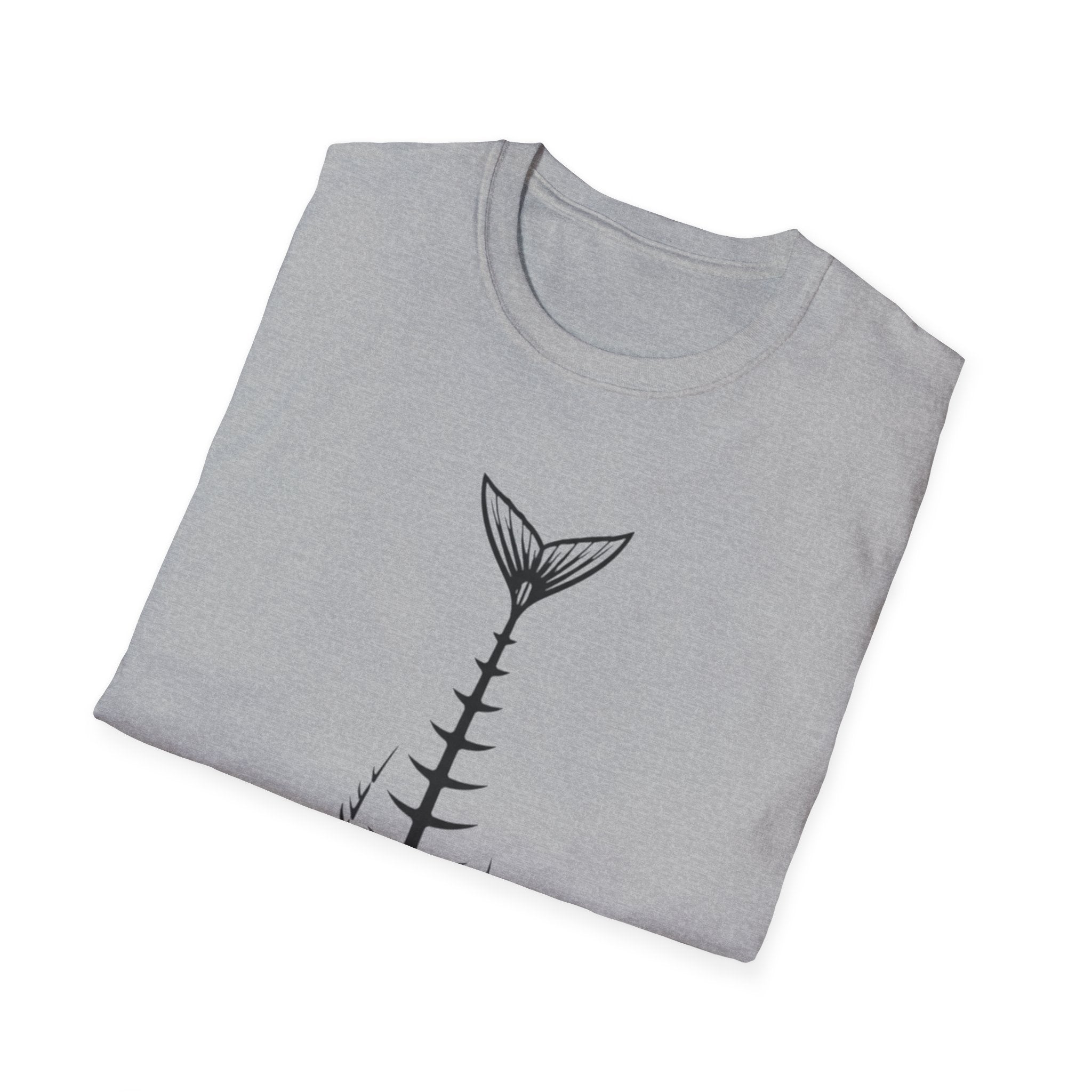 Fish Skeleton Graphic T-Shirt | Minimal Fish Tee