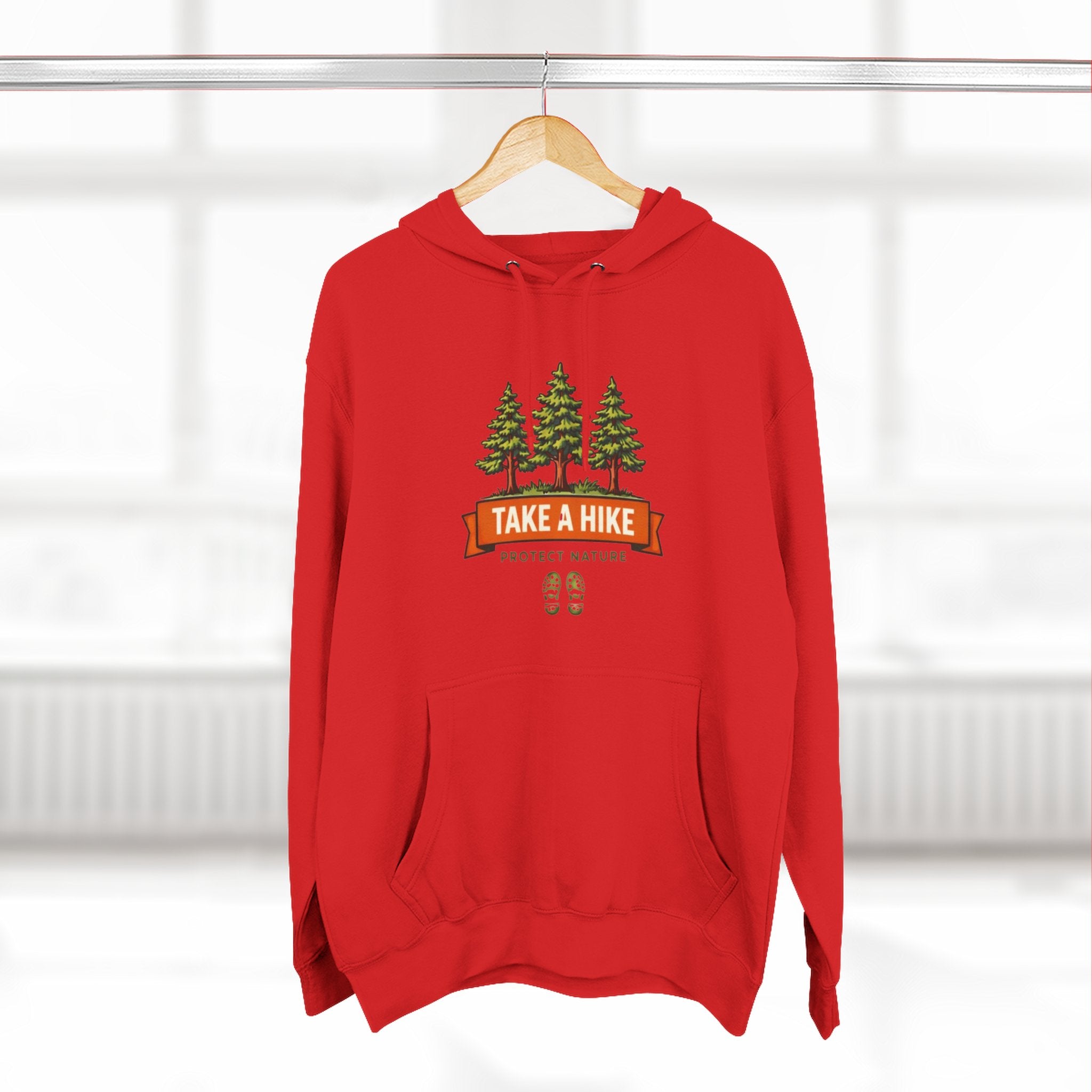 Hoodie | Take a Hike Graphic Hooded Sweatshirt Protect Nature