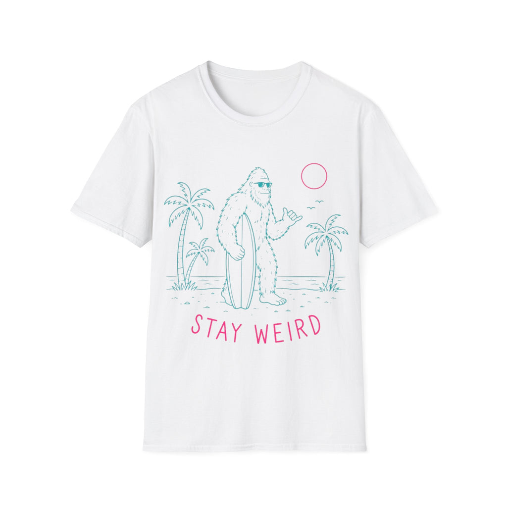 Stay Weird Bigfoot Surf T-Shirt