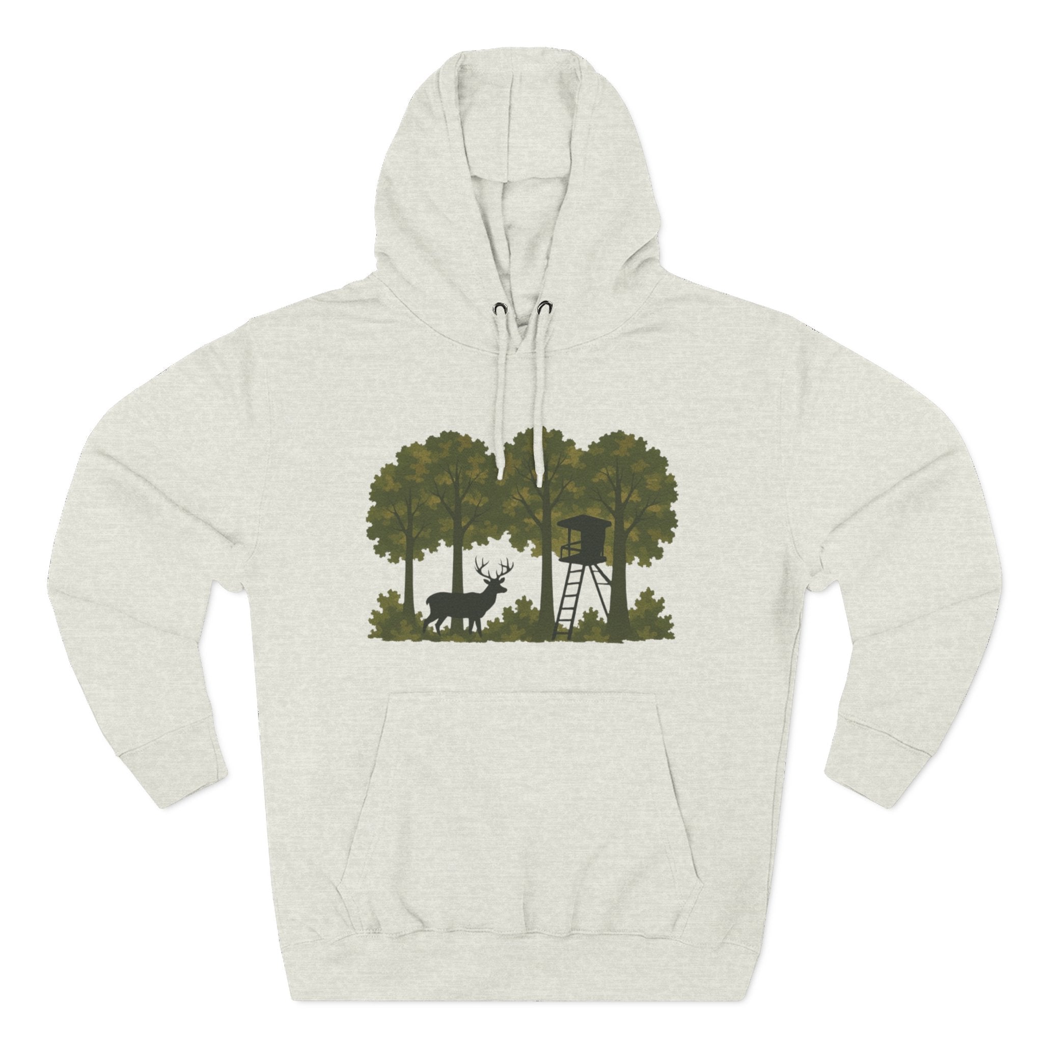 Deer Stand Forest Hoodie | Hunting Lodge Woodland Sweatshirt