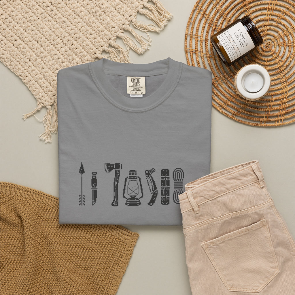 Outdoorsman Camp Tools T-Shirt | Gift for Dad