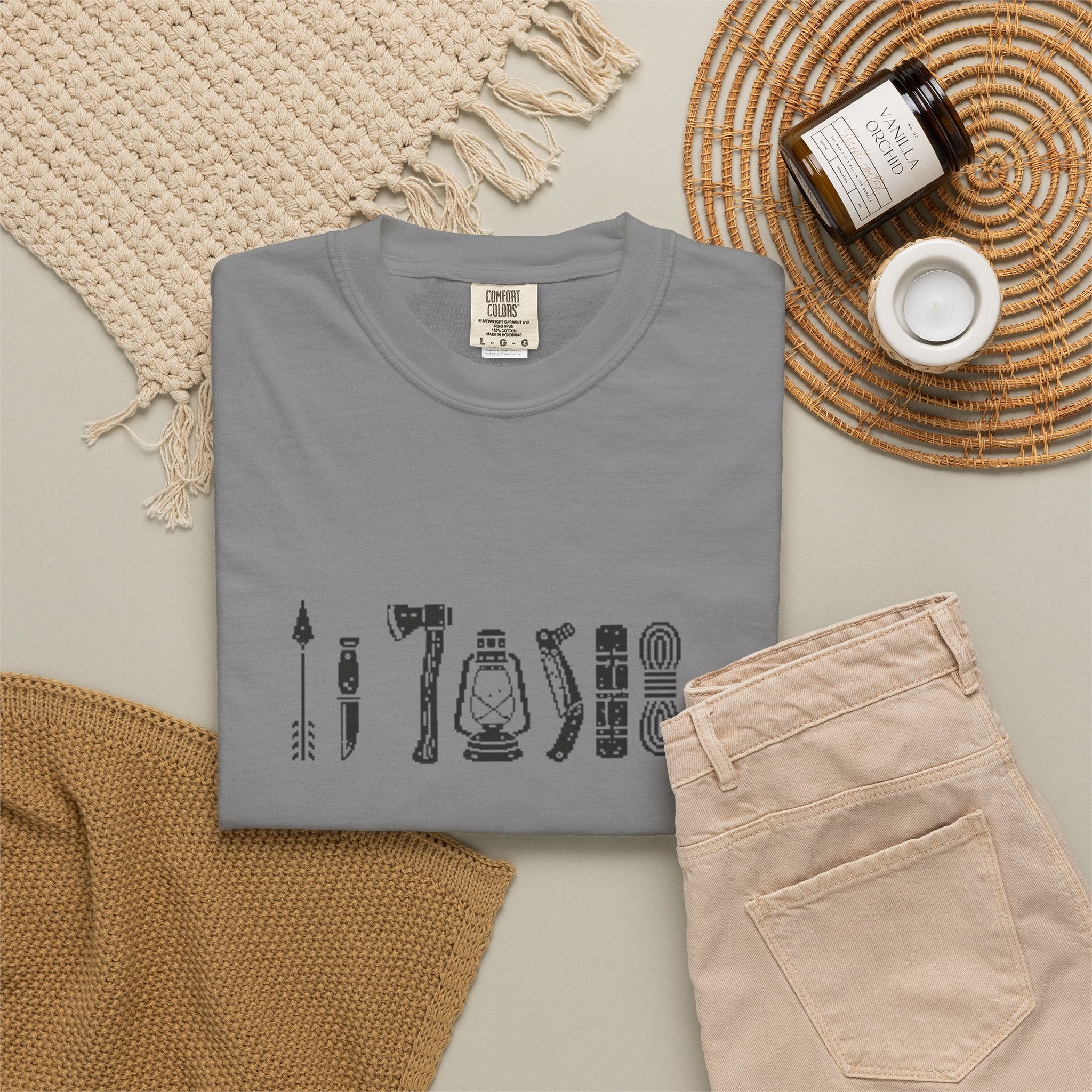 Outdoorsman Camp Tools T-Shirt | Gift for Dad