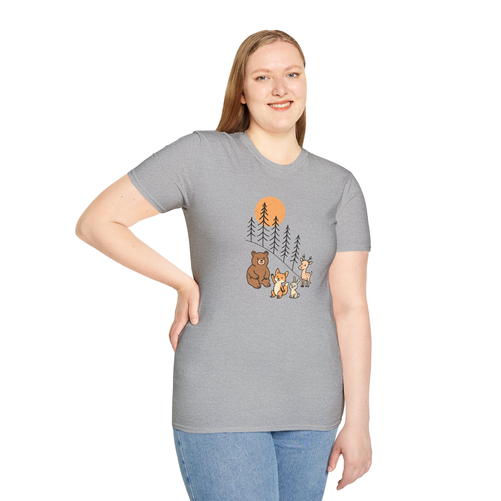 Forest Animal Friends T-Shirt | Cute Woodland Animals Graphic Tee
