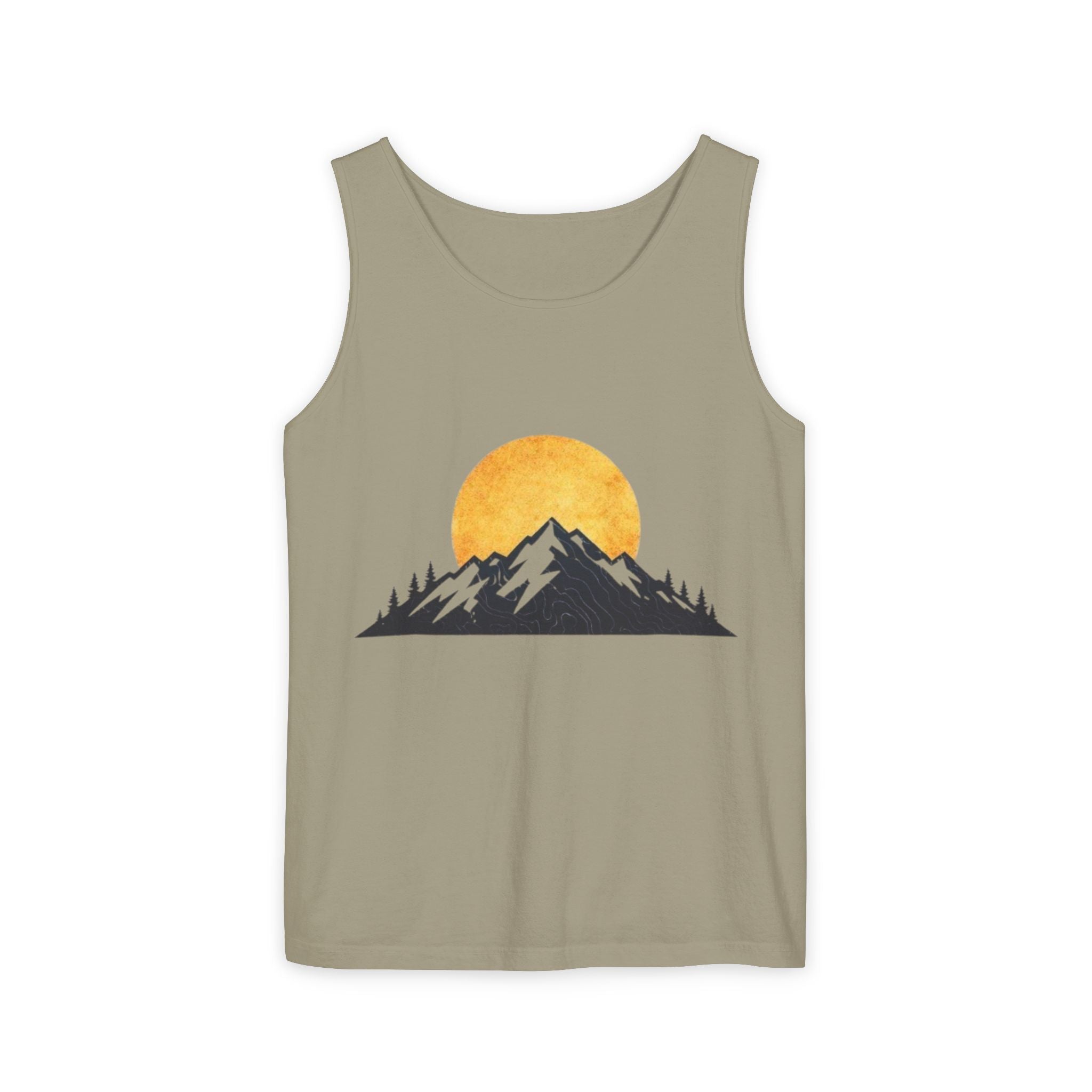 Moon & Mountain Tank | Mountain Landscape Graphic Tank Top