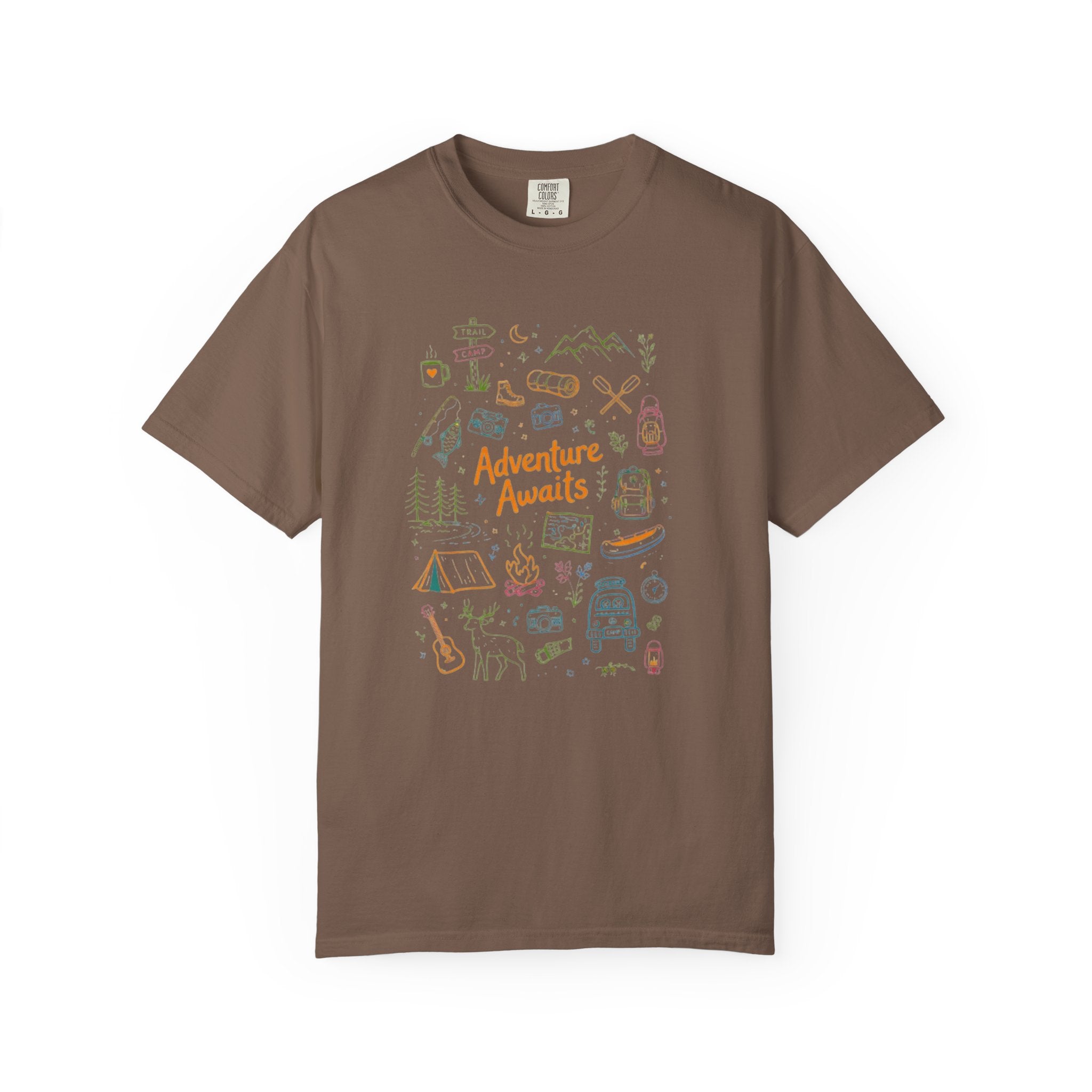 Adventure Awaits Camping T-Shirt | Outdoor Catalog Tee