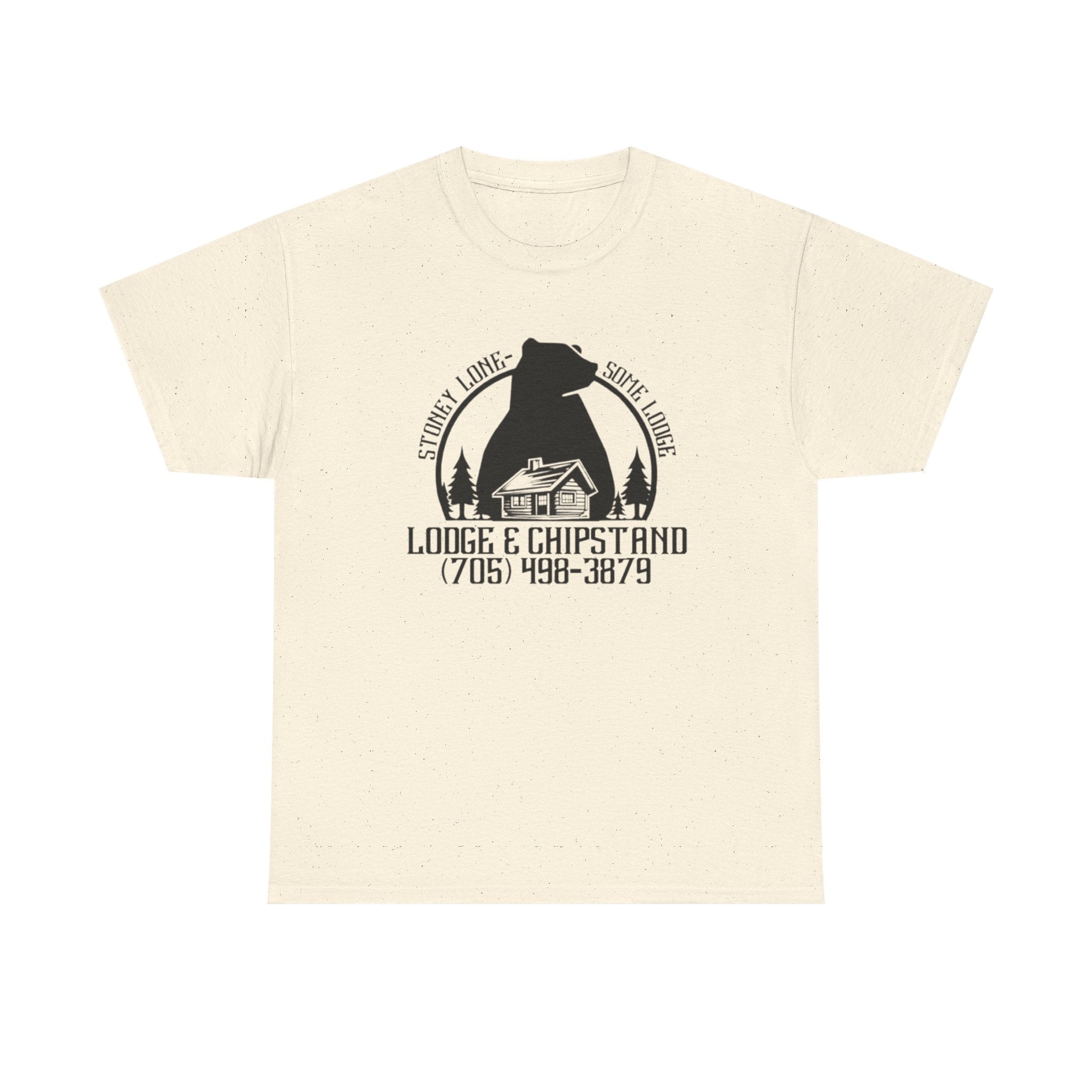 Hunting Fishing Lodge T‑Shirt | Lodge & Chip stand Cabin Vintage Tee