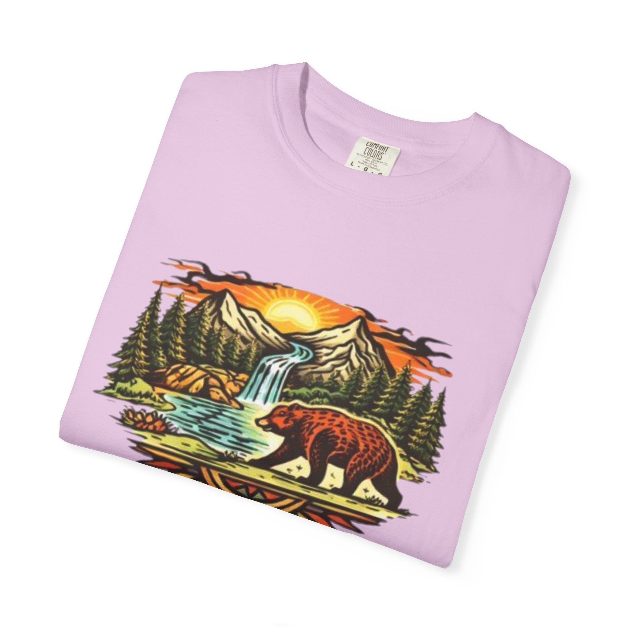 Bear Mountain Sunset T-Shirt | Scenic Wilderness Graphic Tee