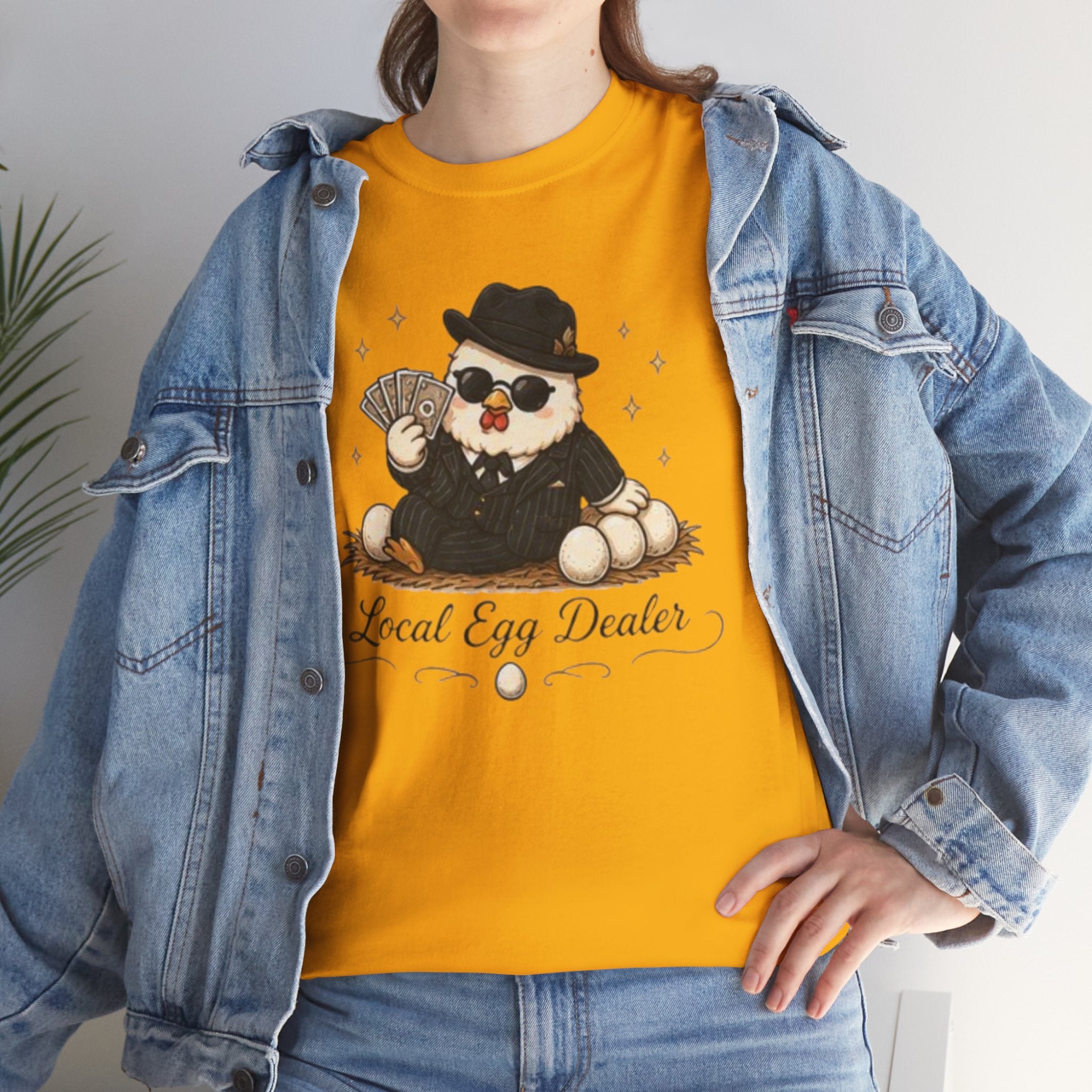 Local Egg Dealer T-Shirt | Cute Chick in Shades Graphic Tee