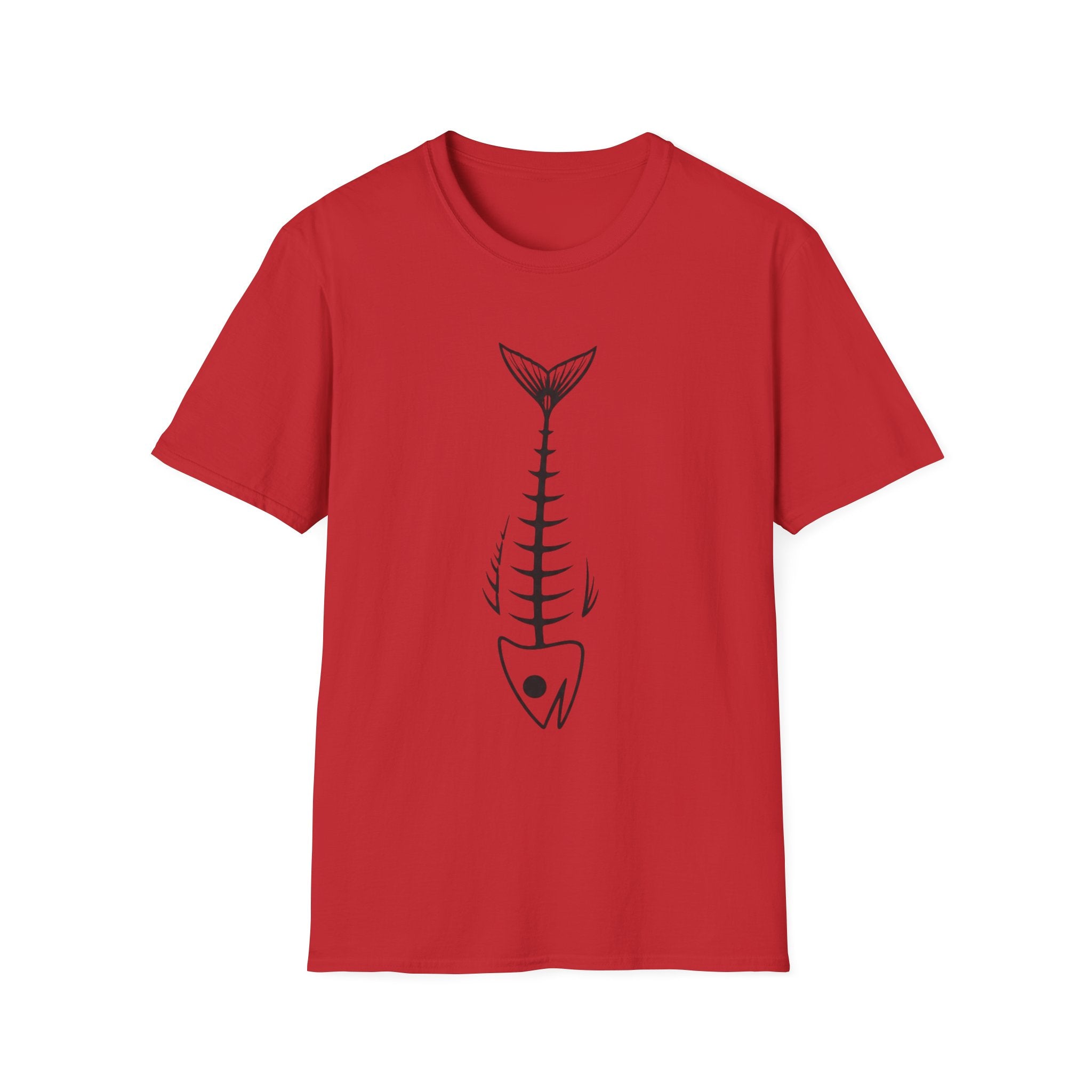 Fish Skeleton Graphic T-Shirt | Minimal Fish Tee