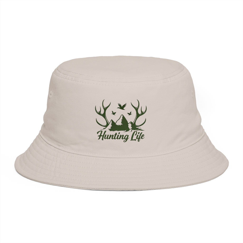 Hunting Life Bucket Hat | Camo Antlers Outdoor Fishing & Hunting Cap