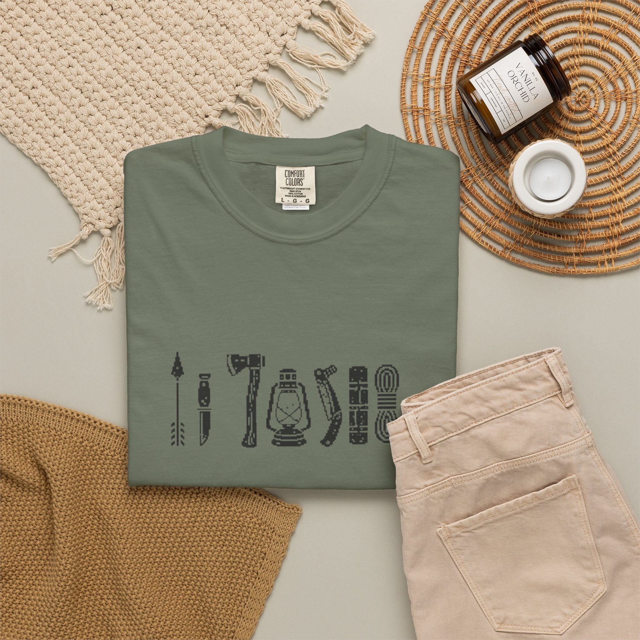 Outdoorsman Camp Tools T-Shirt | Gift for Dad